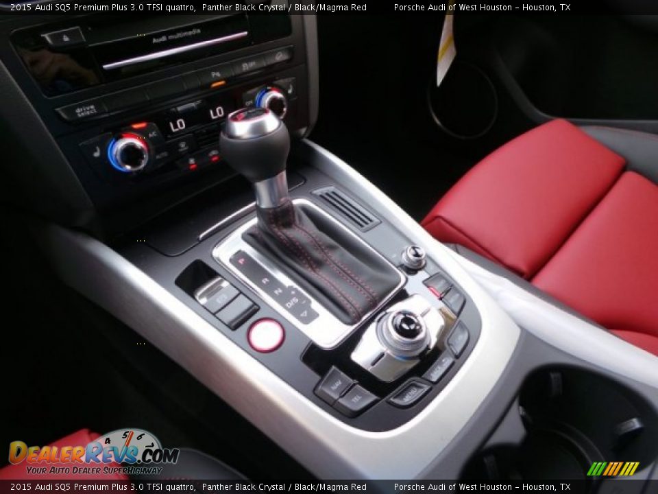 2015 Audi SQ5 Premium Plus 3.0 TFSI quattro Panther Black Crystal / Black/Magma Red Photo #15