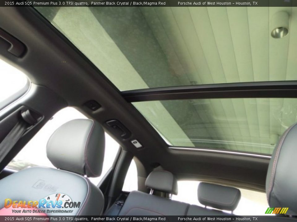 2015 Audi SQ5 Premium Plus 3.0 TFSI quattro Panther Black Crystal / Black/Magma Red Photo #17