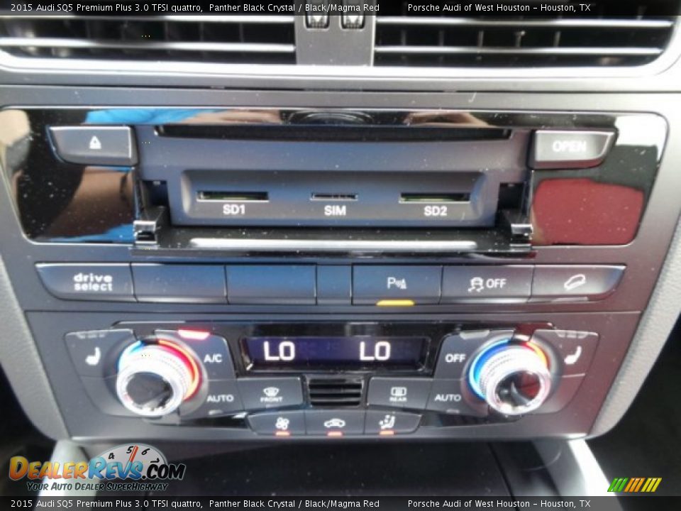 2015 Audi SQ5 Premium Plus 3.0 TFSI quattro Panther Black Crystal / Black/Magma Red Photo #20