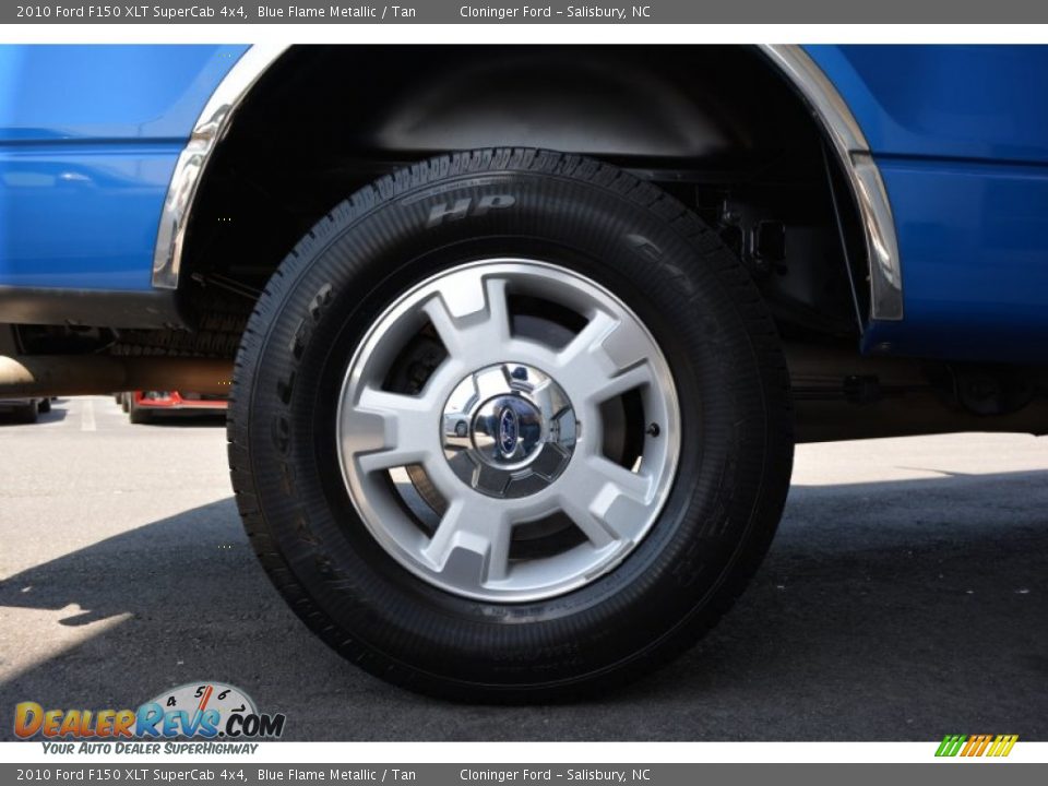2010 Ford F150 XLT SuperCab 4x4 Blue Flame Metallic / Tan Photo #8