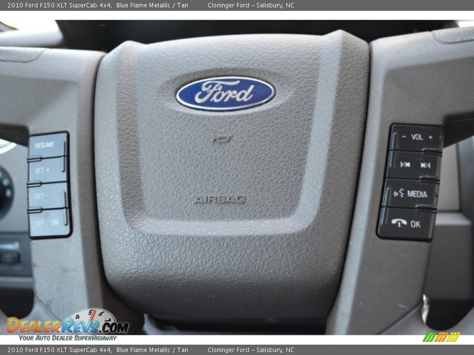 2010 Ford F150 XLT SuperCab 4x4 Blue Flame Metallic / Tan Photo #19