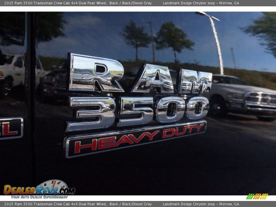 2015 Ram 3500 Tradesman Crew Cab 4x4 Dual Rear Wheel Black / Black/Diesel Gray Photo #6