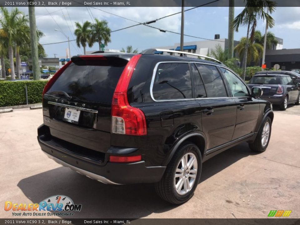 2011 Volvo XC90 3.2 Black / Beige Photo #5