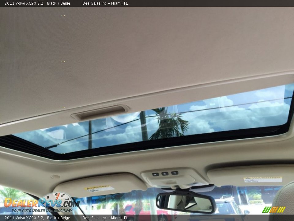 2011 Volvo XC90 3.2 Black / Beige Photo #13