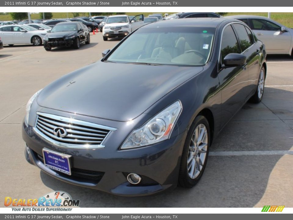 2011 Infiniti G 37 Journey Sedan Graphite Shadow / Stone Photo #3