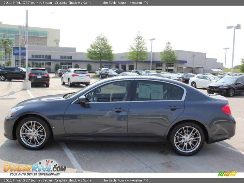 2011 Infiniti G 37 Journey Sedan Graphite Shadow / Stone Photo #4