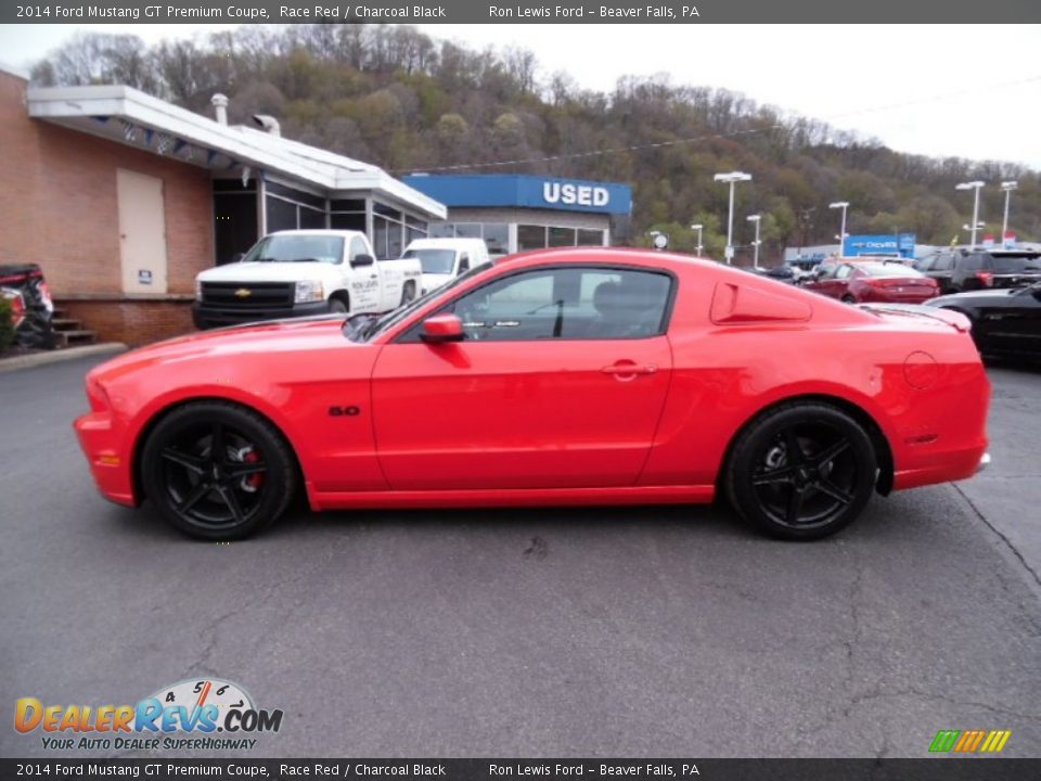 2014 Ford Mustang GT Premium Coupe Race Red / Charcoal Black Photo #6