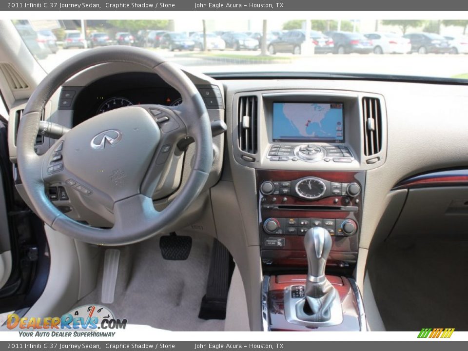 2011 Infiniti G 37 Journey Sedan Graphite Shadow / Stone Photo #26