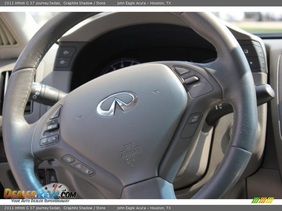 2011 Infiniti G 37 Journey Sedan Graphite Shadow / Stone Photo #31