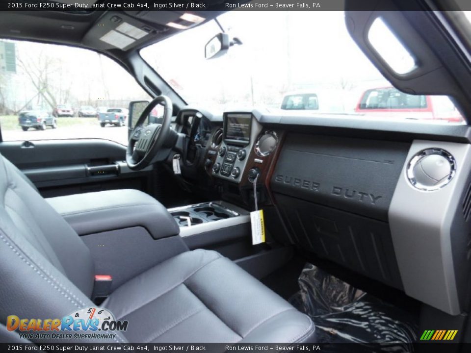 2015 Ford F250 Super Duty Lariat Crew Cab 4x4 Ingot Silver / Black Photo #2