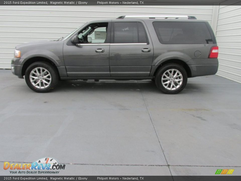 2015 Ford Expedition Limited Magnetic Metallic / Ebony Photo #5