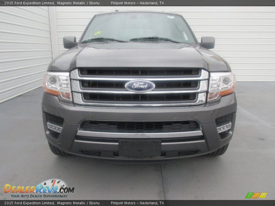 2015 Ford Expedition Limited Magnetic Metallic / Ebony Photo #7
