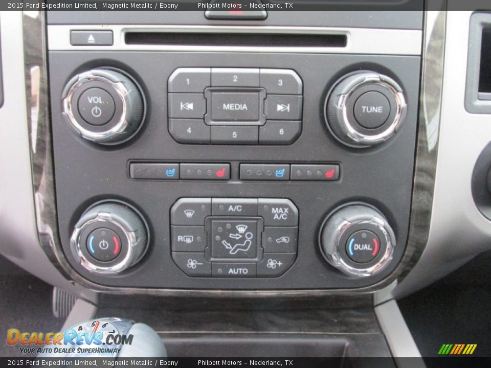 2015 Ford Expedition Limited Magnetic Metallic / Ebony Photo #33
