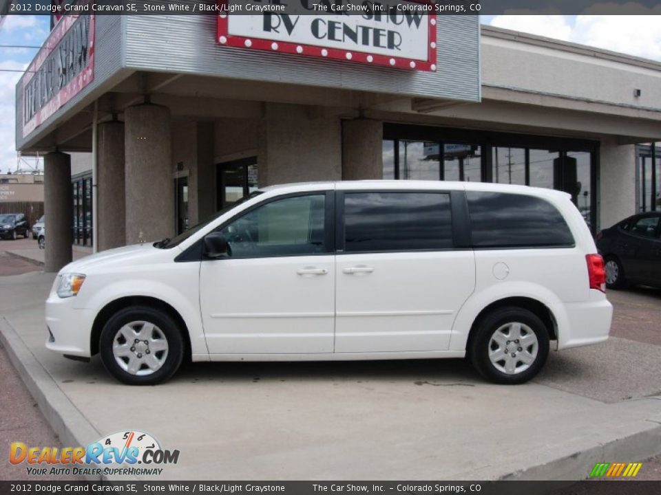 2012 Dodge Grand Caravan SE Stone White / Black/Light Graystone Photo #2