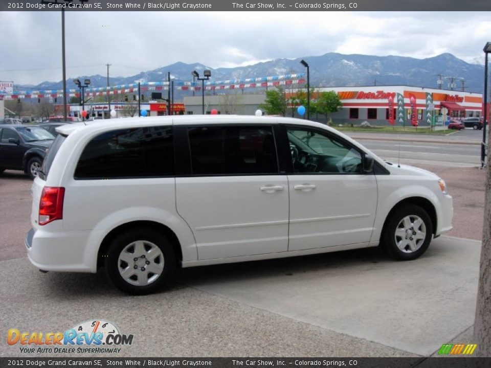 2012 Dodge Grand Caravan SE Stone White / Black/Light Graystone Photo #6