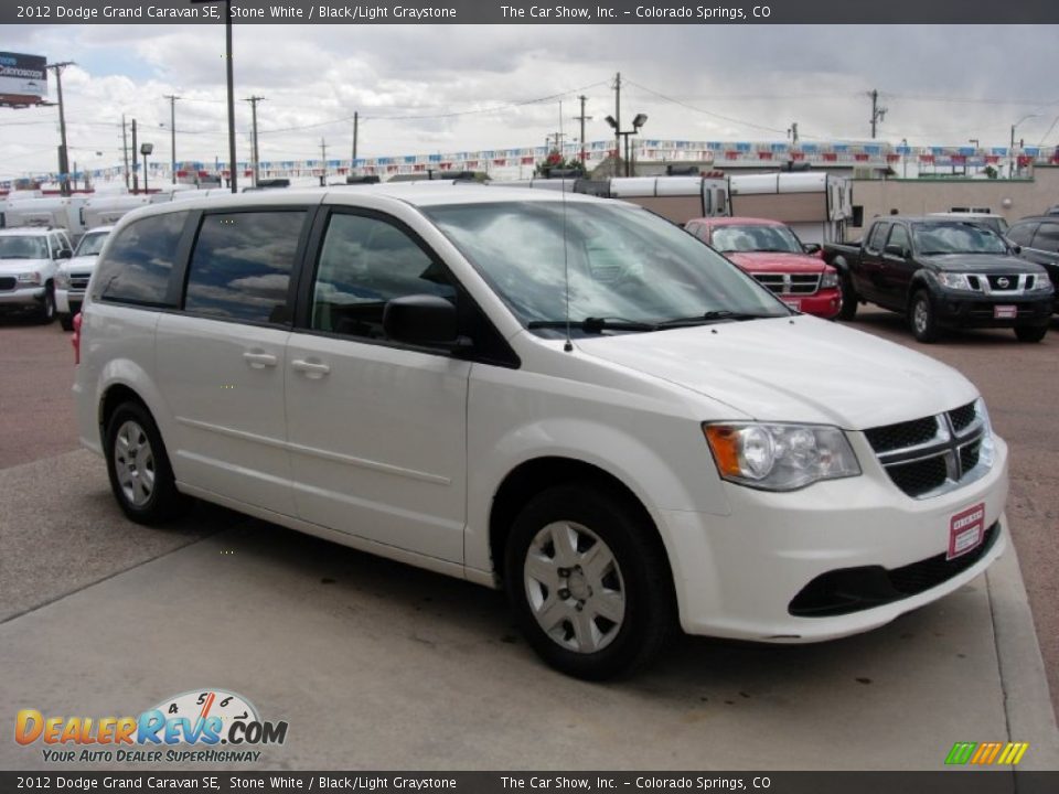 2012 Dodge Grand Caravan SE Stone White / Black/Light Graystone Photo #7
