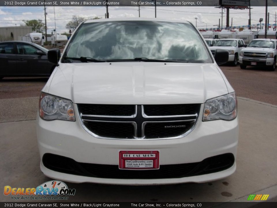 2012 Dodge Grand Caravan SE Stone White / Black/Light Graystone Photo #8