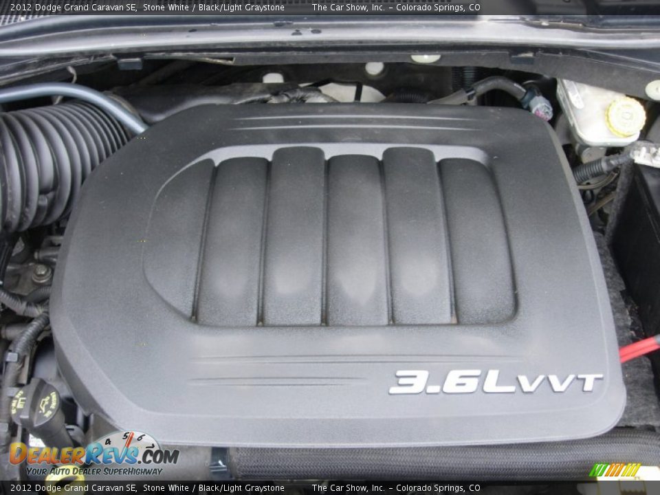 2012 Dodge Grand Caravan SE Stone White / Black/Light Graystone Photo #9