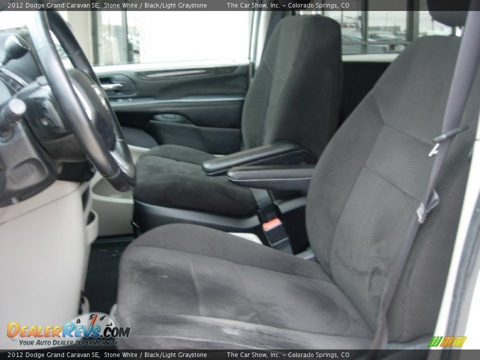 2012 Dodge Grand Caravan SE Stone White / Black/Light Graystone Photo #10