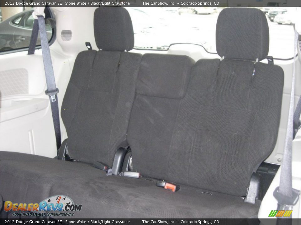 2012 Dodge Grand Caravan SE Stone White / Black/Light Graystone Photo #12