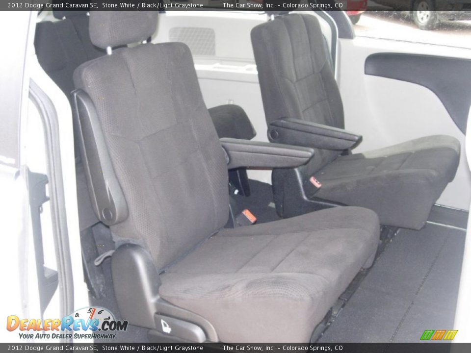 2012 Dodge Grand Caravan SE Stone White / Black/Light Graystone Photo #14