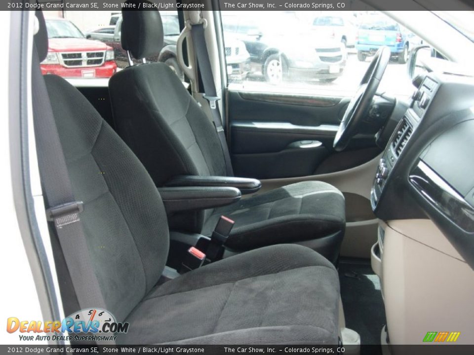 2012 Dodge Grand Caravan SE Stone White / Black/Light Graystone Photo #15