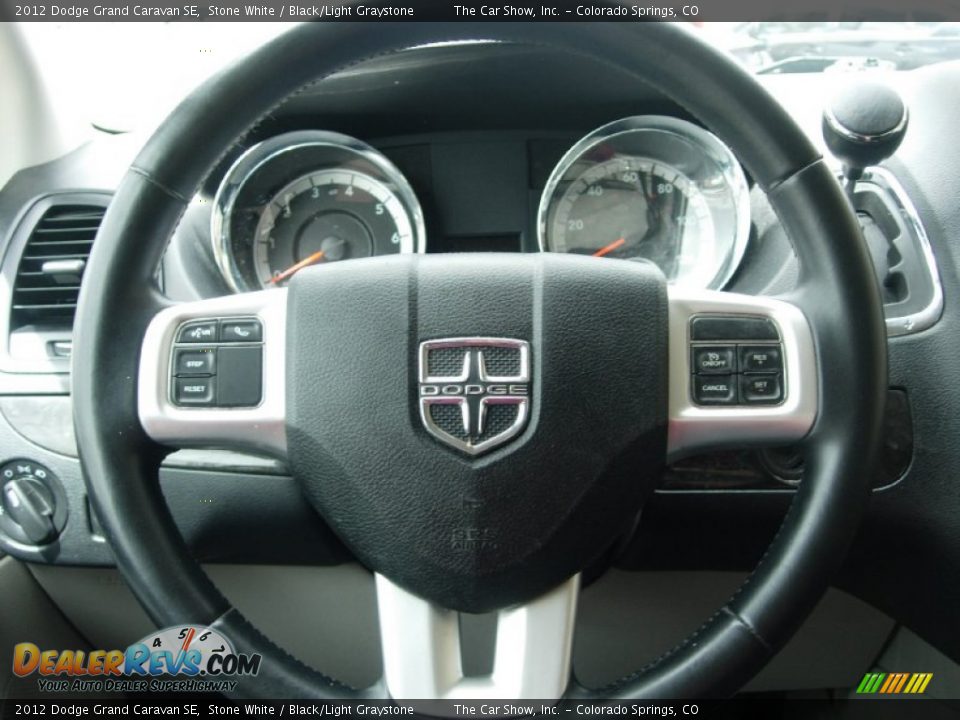 2012 Dodge Grand Caravan SE Stone White / Black/Light Graystone Photo #16