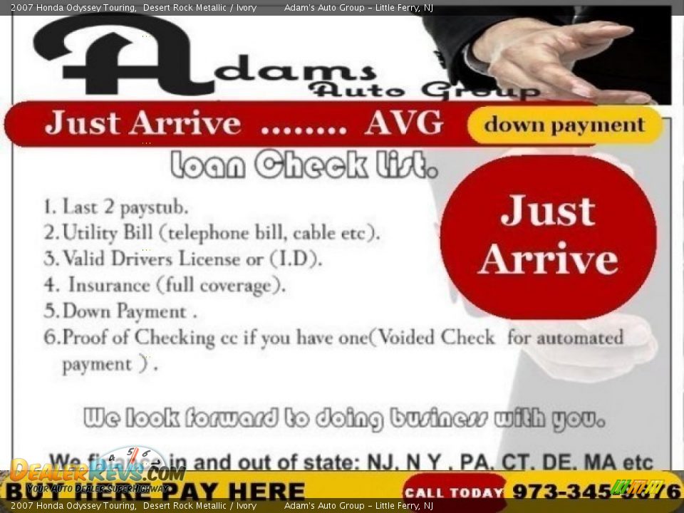 Dealer Info of 2007 Honda Odyssey Touring Photo #36