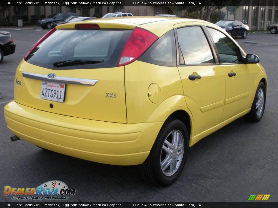 2002 Ford Focus ZX5 Hatchback Egg Yolk Yellow / Medium Graphite Photo #11
