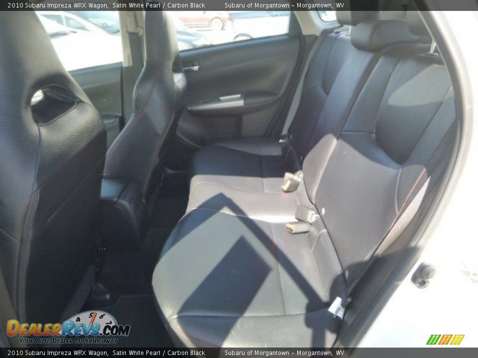 2010 Subaru Impreza WRX Wagon Satin White Pearl / Carbon Black Photo #9