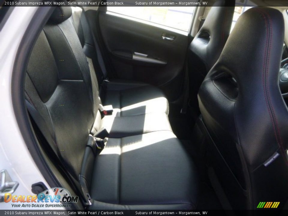 2010 Subaru Impreza WRX Wagon Satin White Pearl / Carbon Black Photo #10