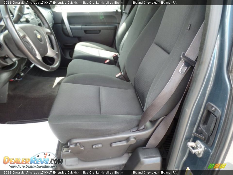 2012 Chevrolet Silverado 1500 LT Extended Cab 4x4 Blue Granite Metallic / Ebony Photo #25