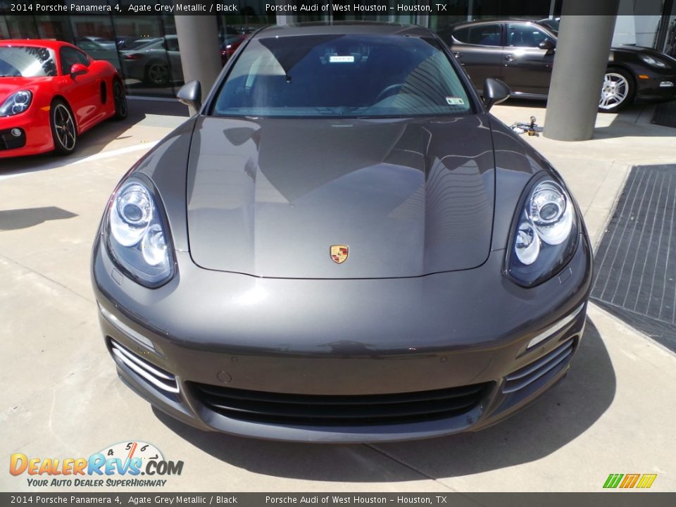 2014 Porsche Panamera 4 Agate Grey Metallic / Black Photo #2