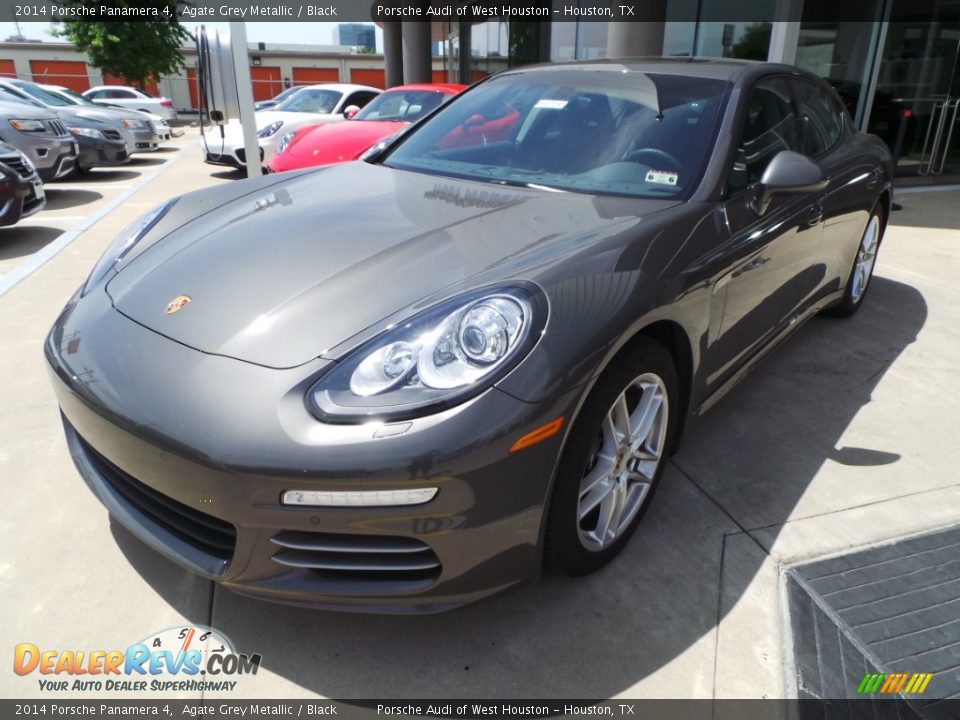 2014 Porsche Panamera 4 Agate Grey Metallic / Black Photo #3