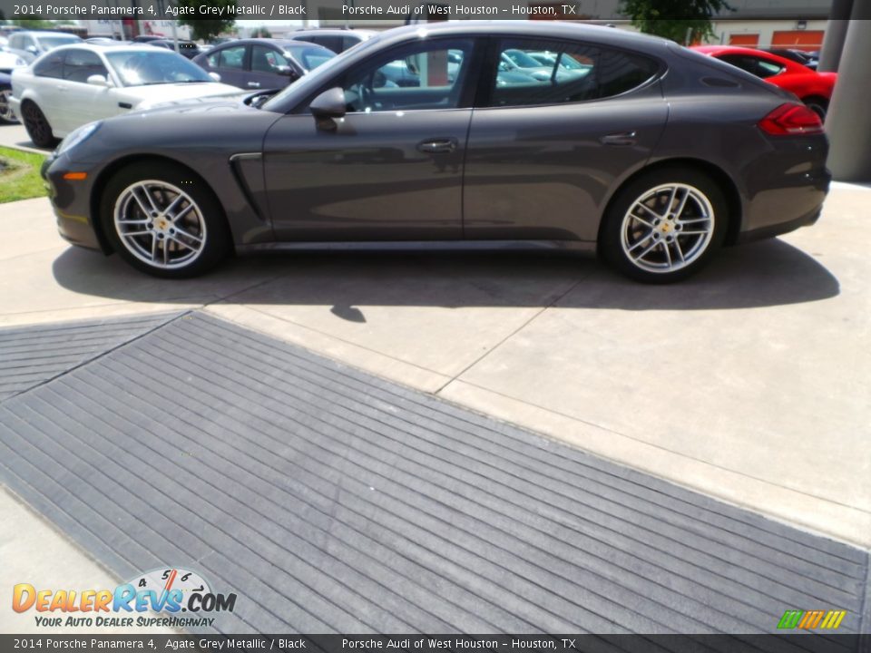 2014 Porsche Panamera 4 Agate Grey Metallic / Black Photo #4