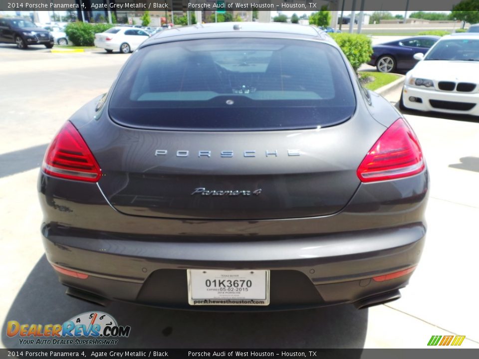 2014 Porsche Panamera 4 Agate Grey Metallic / Black Photo #5