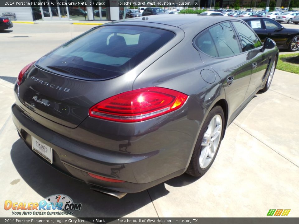 2014 Porsche Panamera 4 Agate Grey Metallic / Black Photo #7