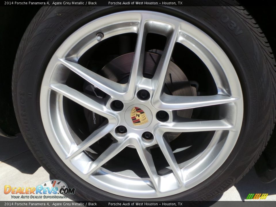2014 Porsche Panamera 4 Agate Grey Metallic / Black Photo #9