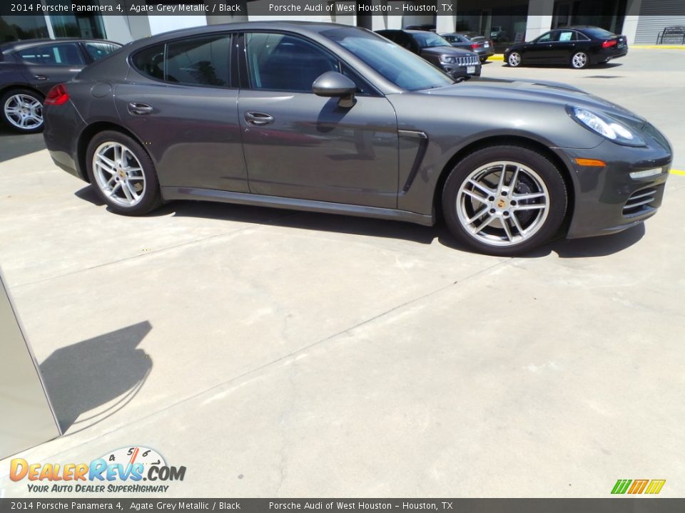 2014 Porsche Panamera 4 Agate Grey Metallic / Black Photo #11