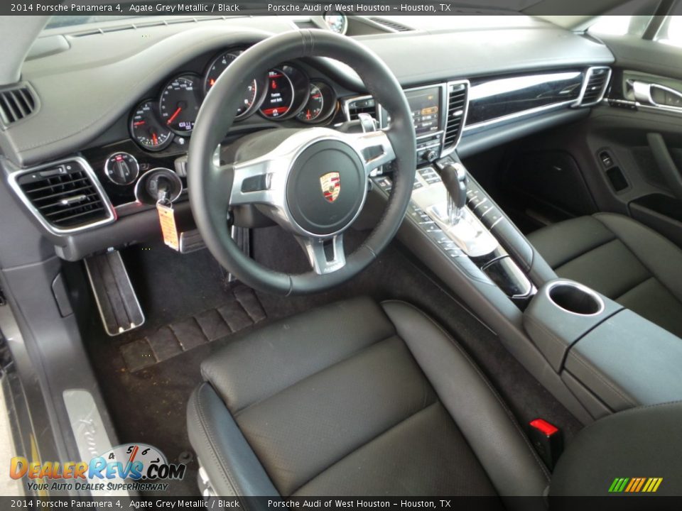 2014 Porsche Panamera 4 Agate Grey Metallic / Black Photo #15