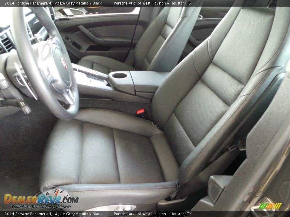 2014 Porsche Panamera 4 Agate Grey Metallic / Black Photo #17