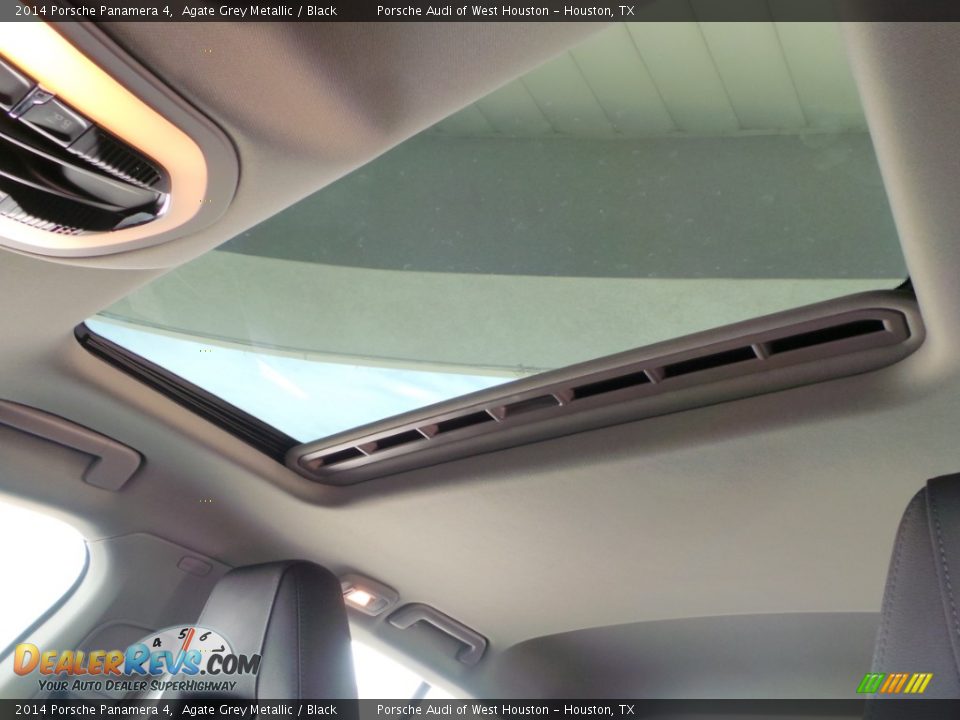 2014 Porsche Panamera 4 Agate Grey Metallic / Black Photo #22
