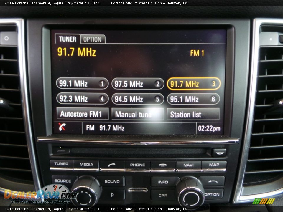 2014 Porsche Panamera 4 Agate Grey Metallic / Black Photo #24