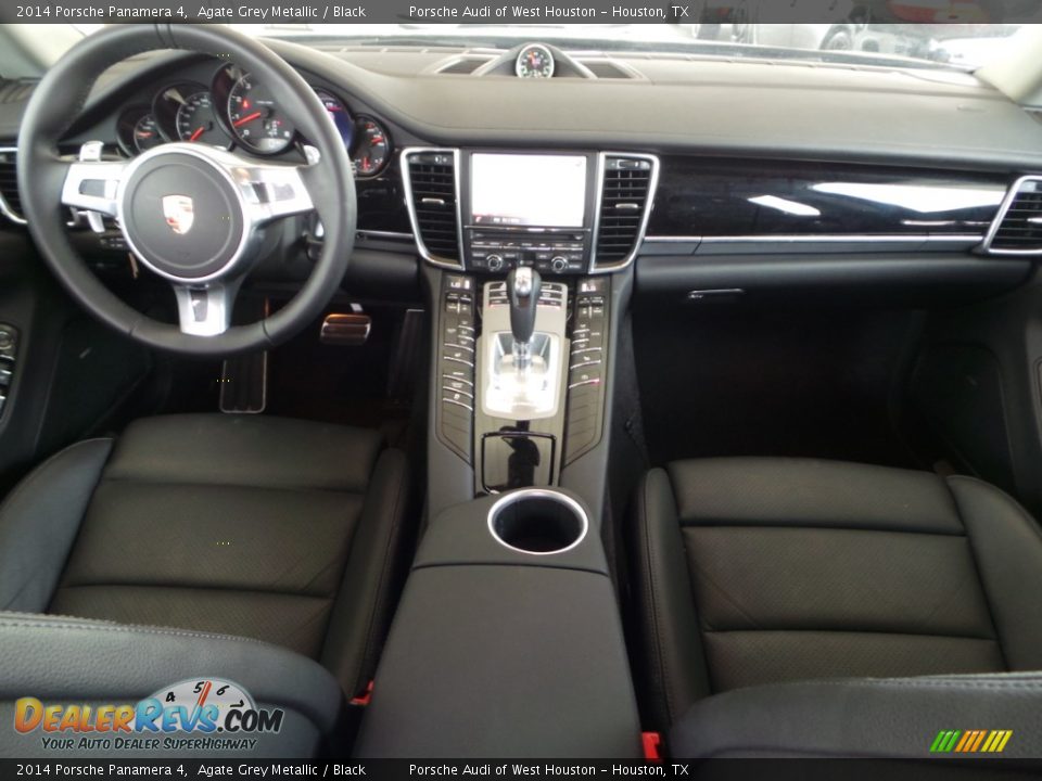 2014 Porsche Panamera 4 Agate Grey Metallic / Black Photo #33
