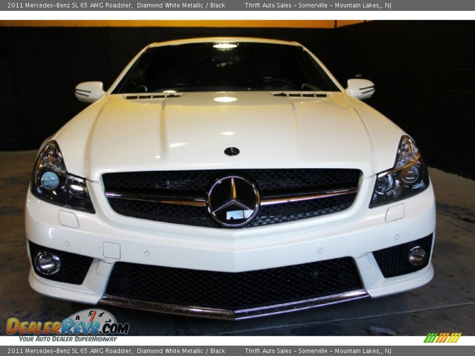 2011 Mercedes-Benz SL 65 AMG Roadster Diamond White Metallic / Black Photo #6