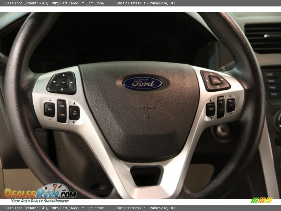 2014 Ford Explorer 4WD Ruby Red / Medium Light Stone Photo #6