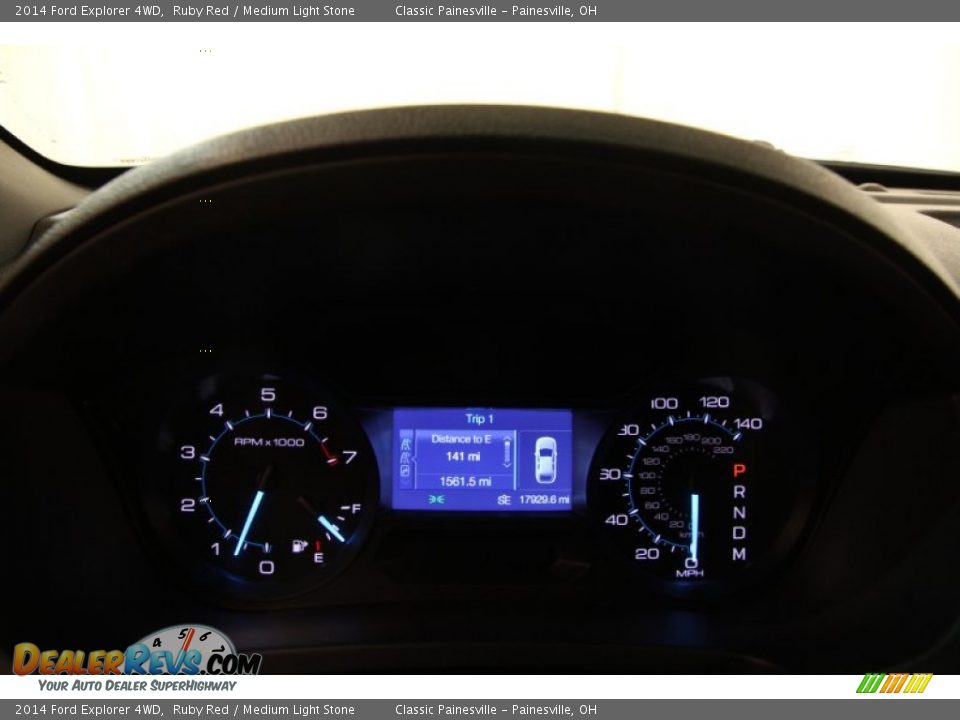 2014 Ford Explorer 4WD Ruby Red / Medium Light Stone Photo #7