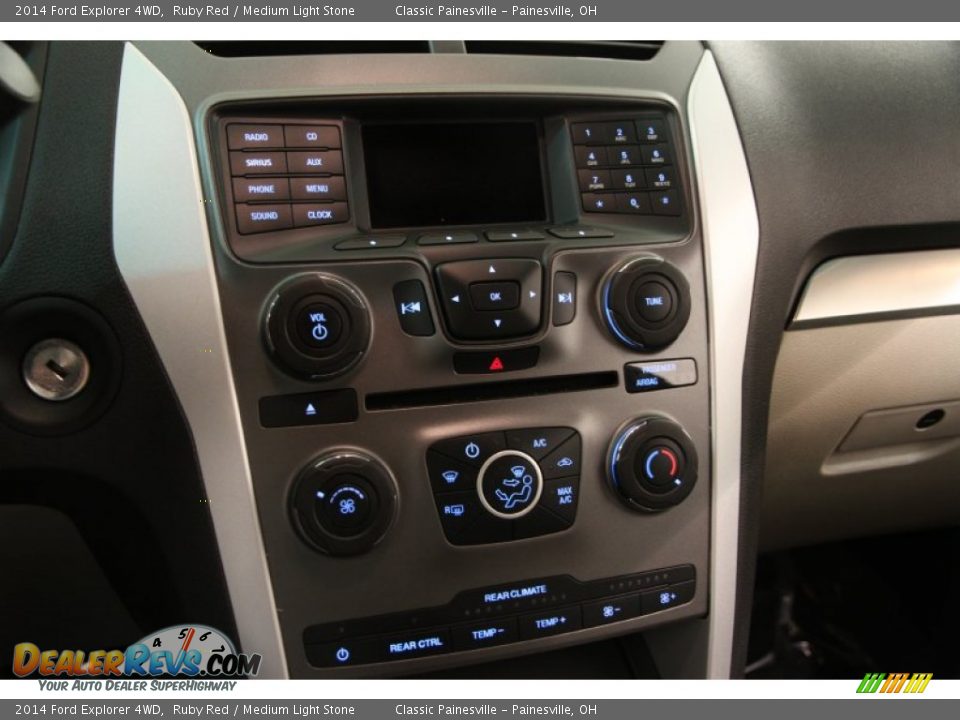 2014 Ford Explorer 4WD Ruby Red / Medium Light Stone Photo #8