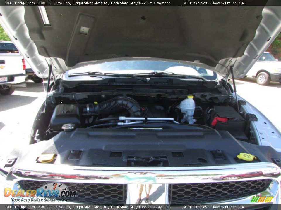 2011 Dodge Ram 1500 SLT Crew Cab Bright Silver Metallic / Dark Slate Gray/Medium Graystone Photo #13