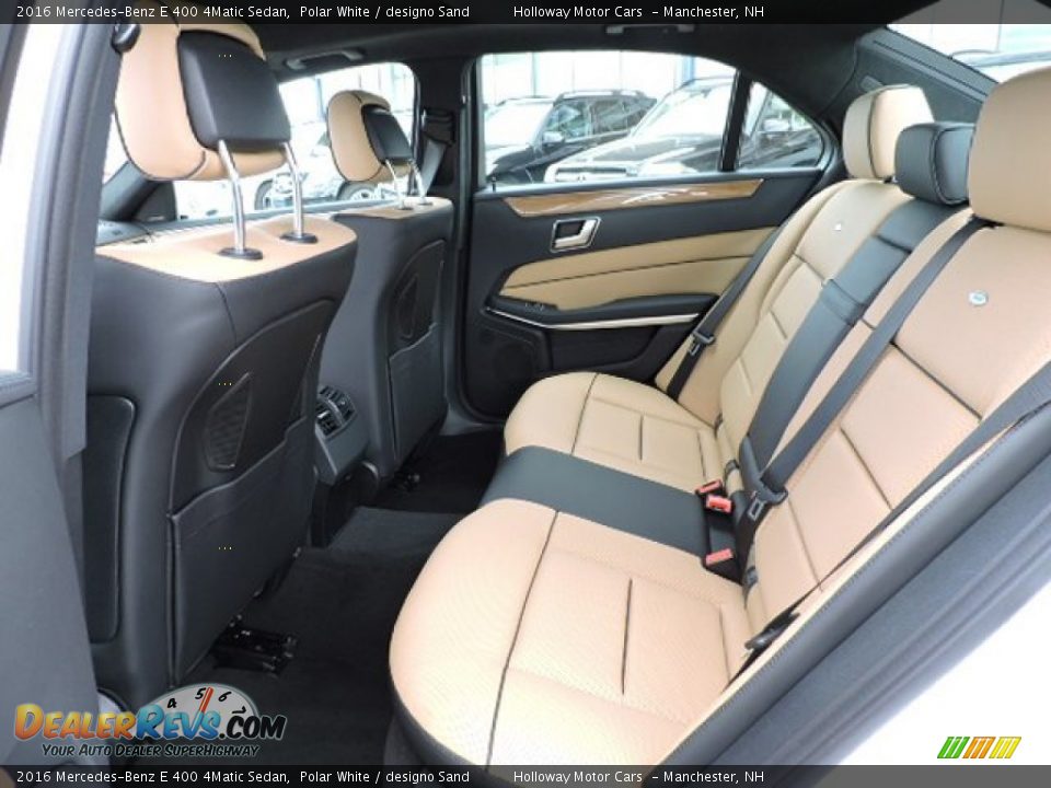 Rear Seat of 2016 Mercedes-Benz E 400 4Matic Sedan Photo #13
